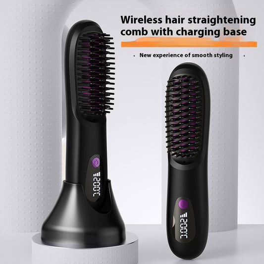 LCD Charging Straight Hair Styling Electric Comb