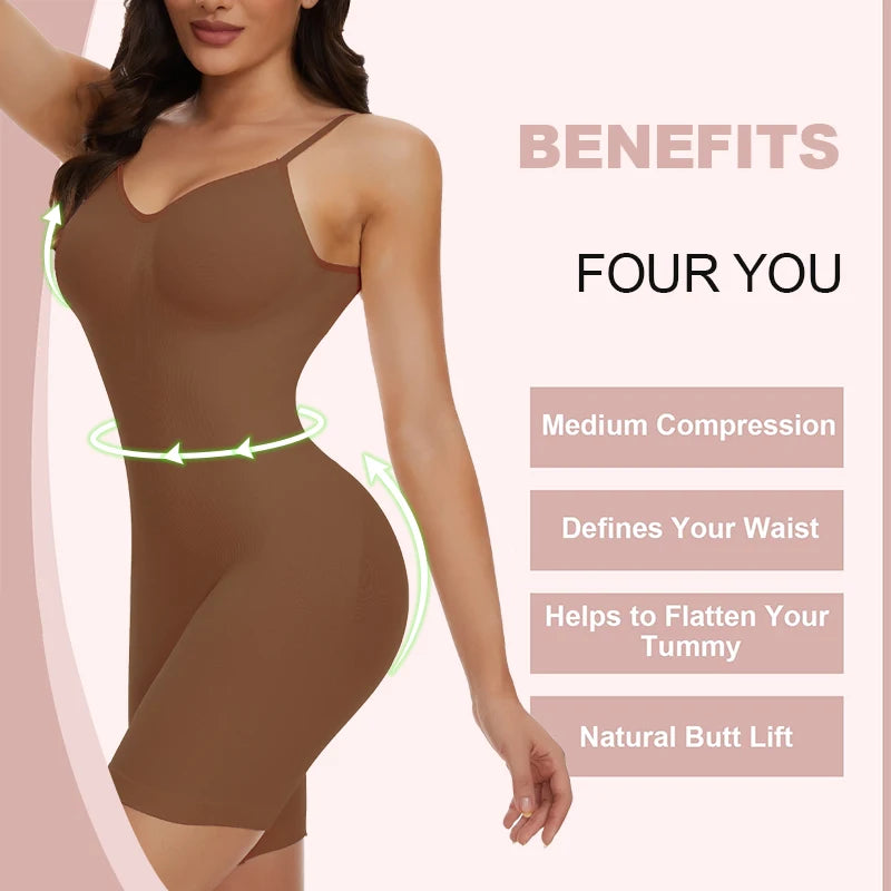 Low-Back Mesh Bodysuit – Seamless Butt Lifter & Tummy Control Shapewear