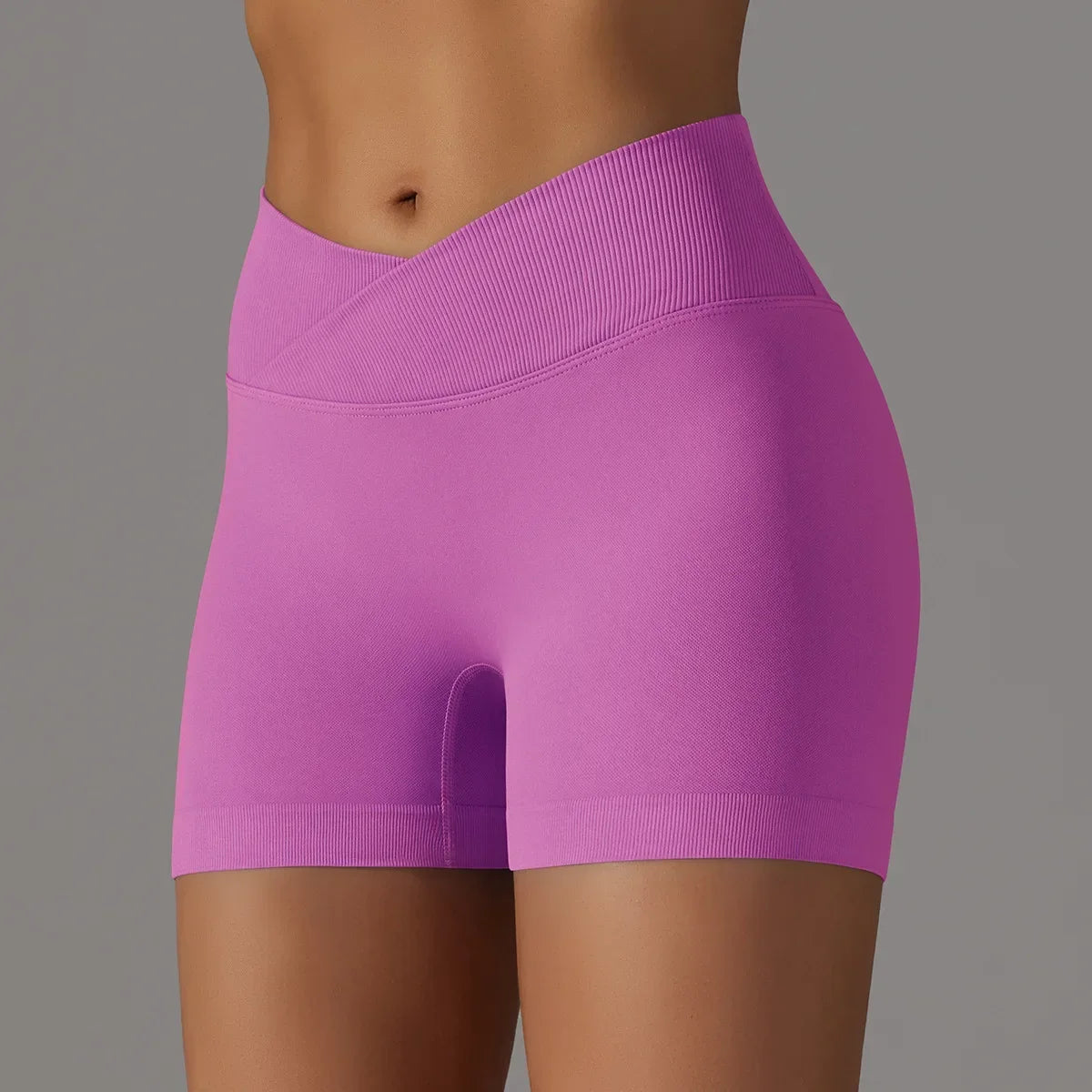 Women’s High Waist Scrunch Butt Yoga Shorts – Seamless Workout Fitness Leggings