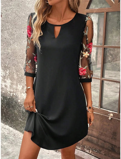 Luxury Women's Printed Mini Skirt Party Dress