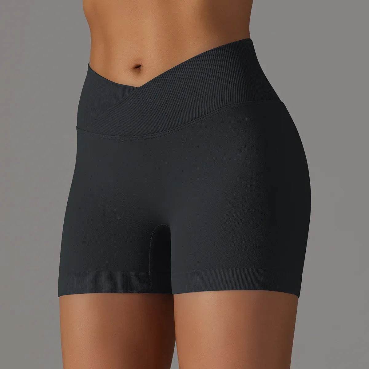 Women’s High Waist Scrunch Butt Yoga Shorts – Seamless Workout Fitness Leggings