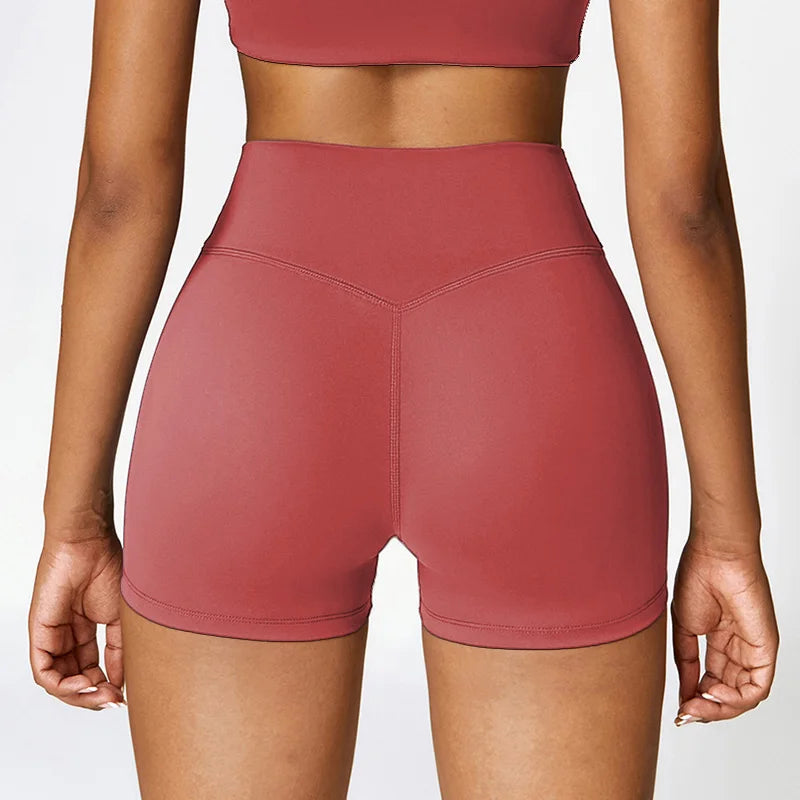 Women's High Waist Yoga Shorts - Breathable & Quick Dry