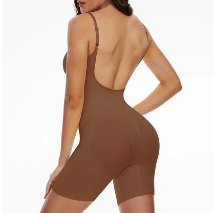 Low-Back Mesh Bodysuit – Seamless Butt Lifter & Tummy Control Shapewear