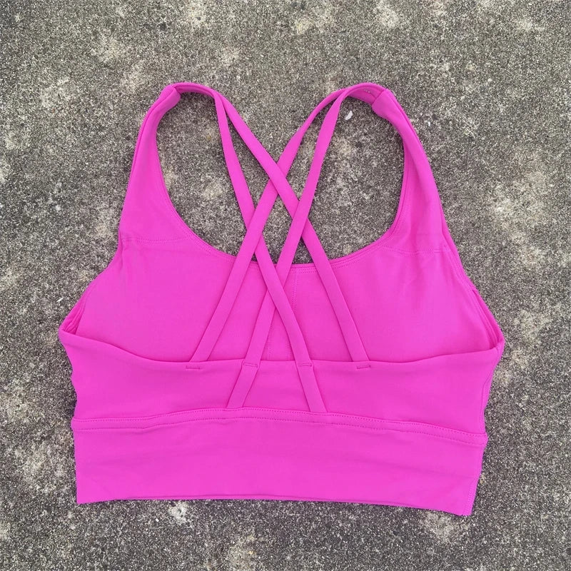 High-Quality Solid Color Sports Bra for Women