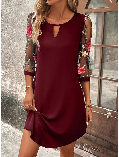 Luxury Women's Printed Mini Skirt Party Dress