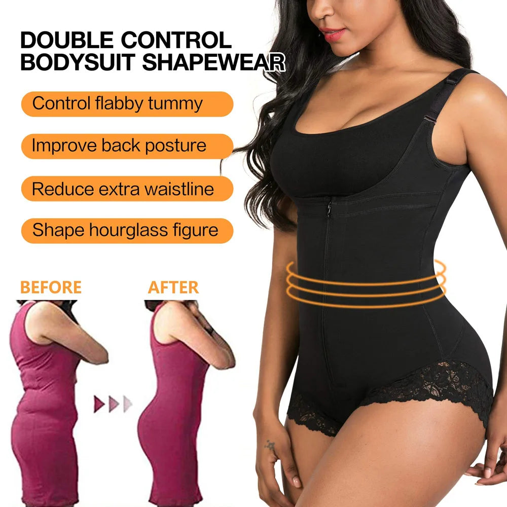 Women’s Waist Trainer & Butt Lifter Bodysuit – Slimming & Shaping Shapewear.