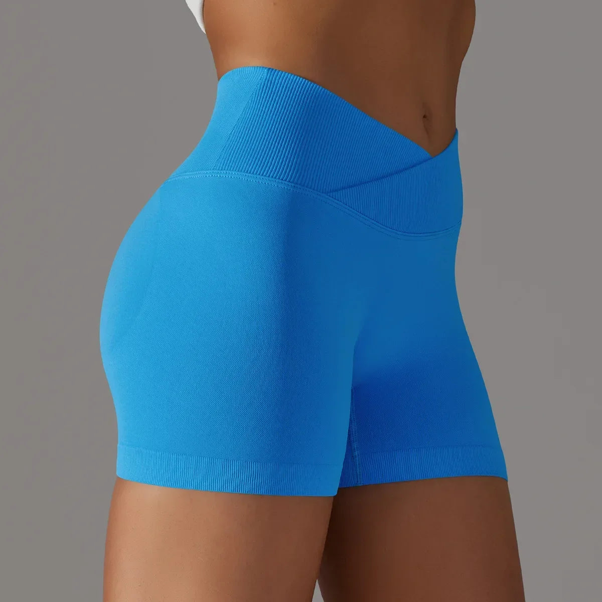 Women’s High Waist Scrunch Butt Yoga Shorts – Seamless Workout Fitness Leggings