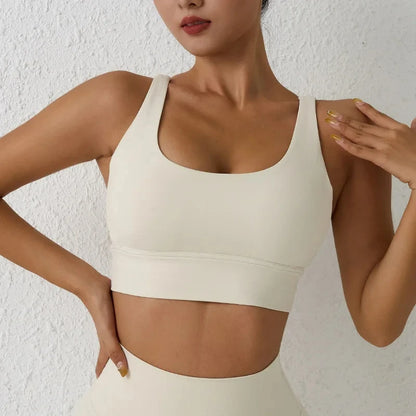 High-Quality Solid Color Sports Bra for Women