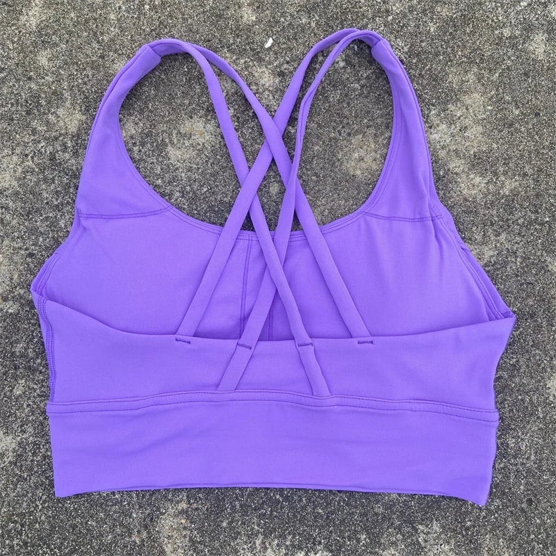 High-Quality Solid Color Sports Bra for Women