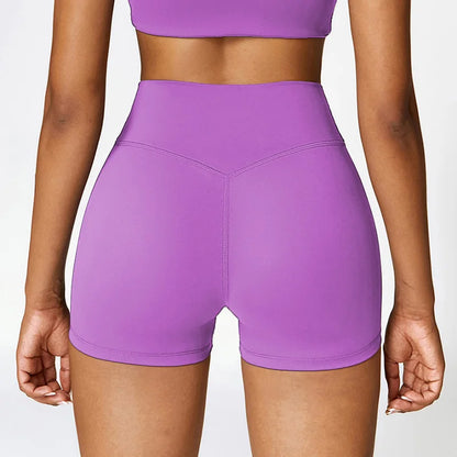 Women's High Waist Yoga Shorts - Breathable & Quick Dry