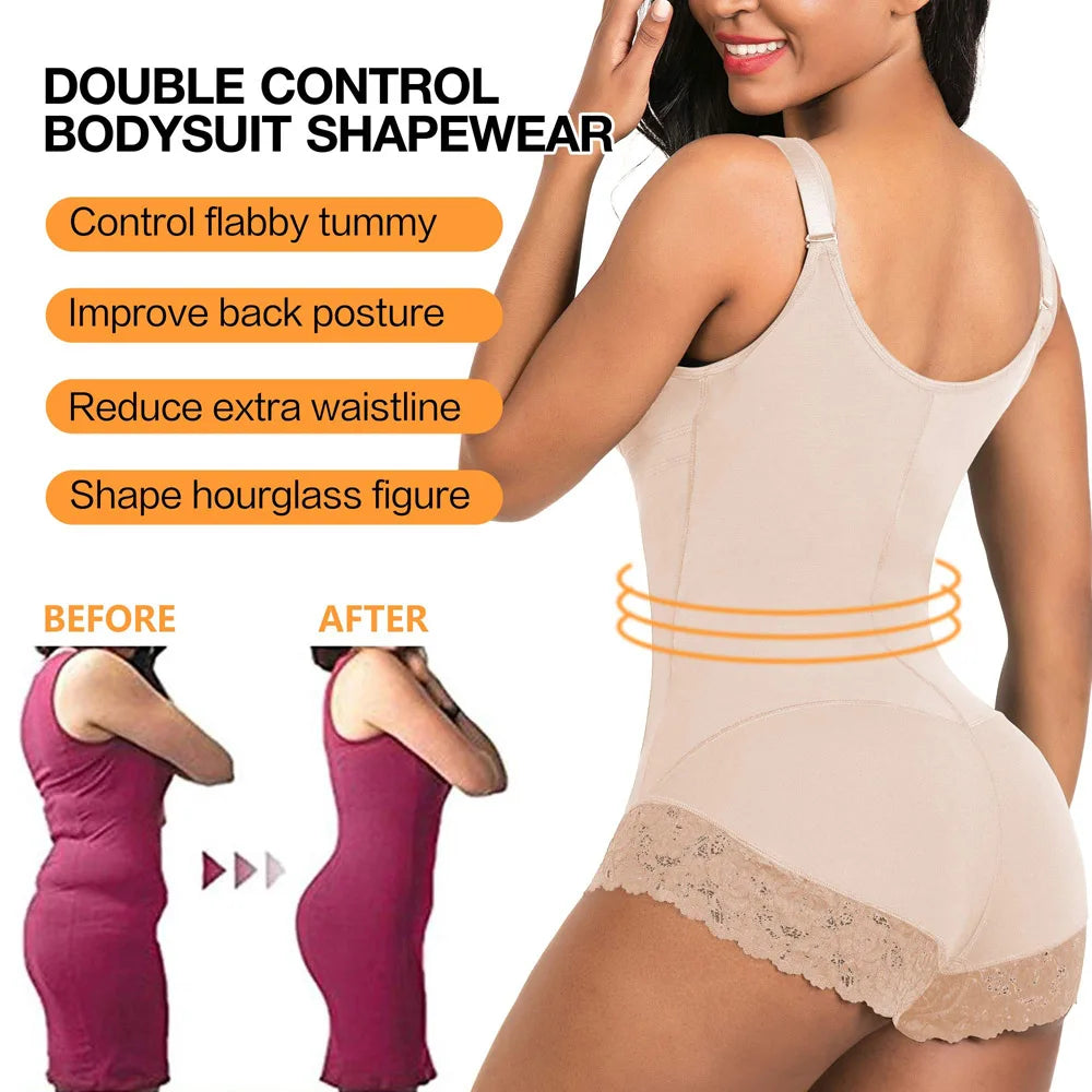 Women’s Waist Trainer & Butt Lifter Bodysuit – Slimming & Shaping Shapewear.