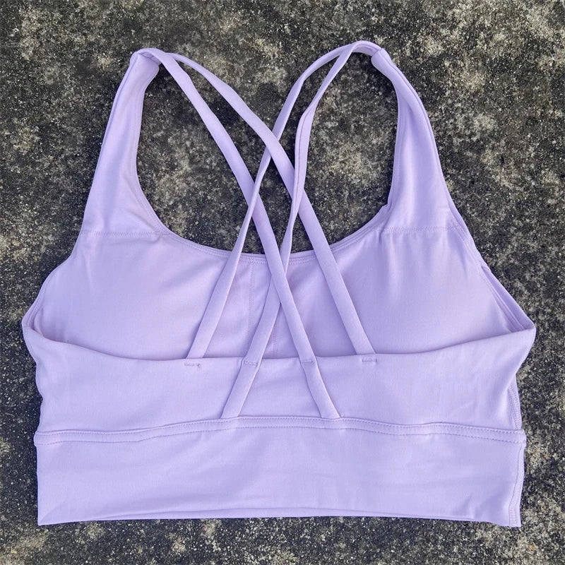 High-Quality Solid Color Sports Bra for Women