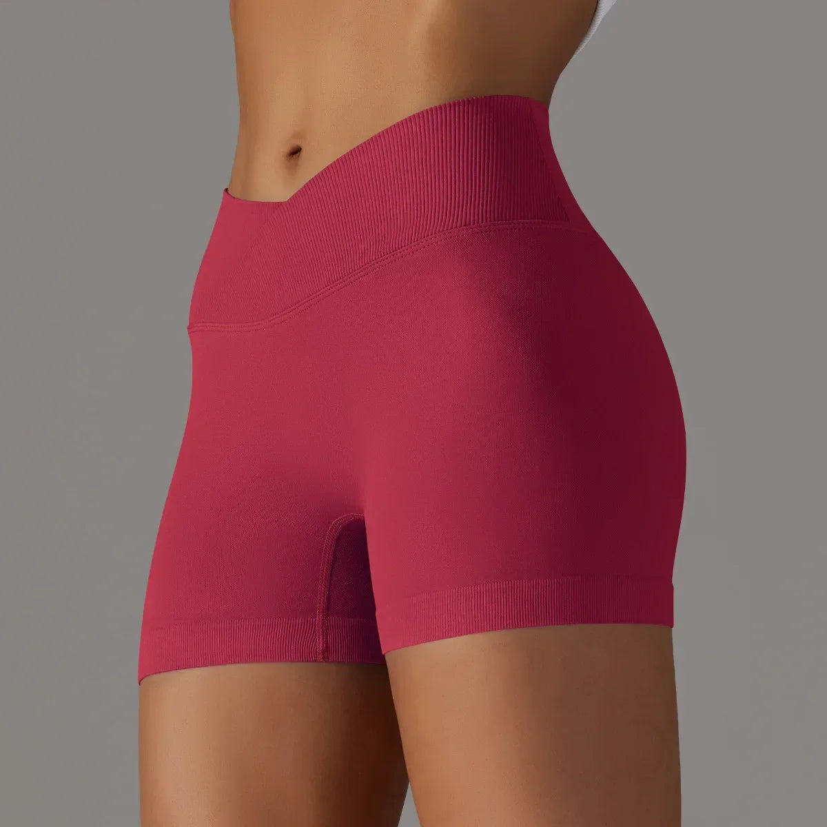 Women’s High Waist Scrunch Butt Yoga Shorts – Seamless Workout Fitness Leggings