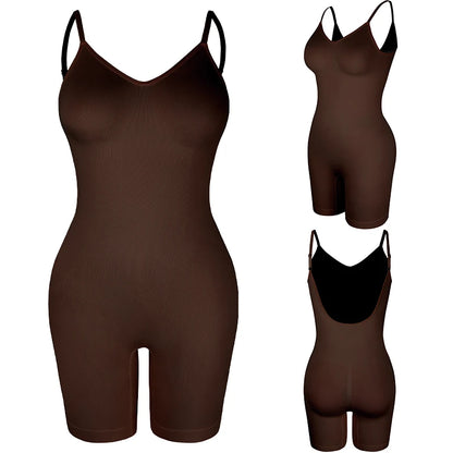 Low-Back Mesh Bodysuit – Seamless Butt Lifter & Tummy Control Shapewear